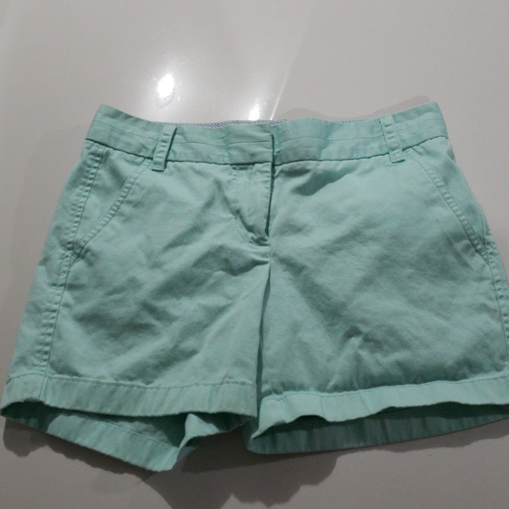 J.Crew Aqua Chino Shorts Size 0